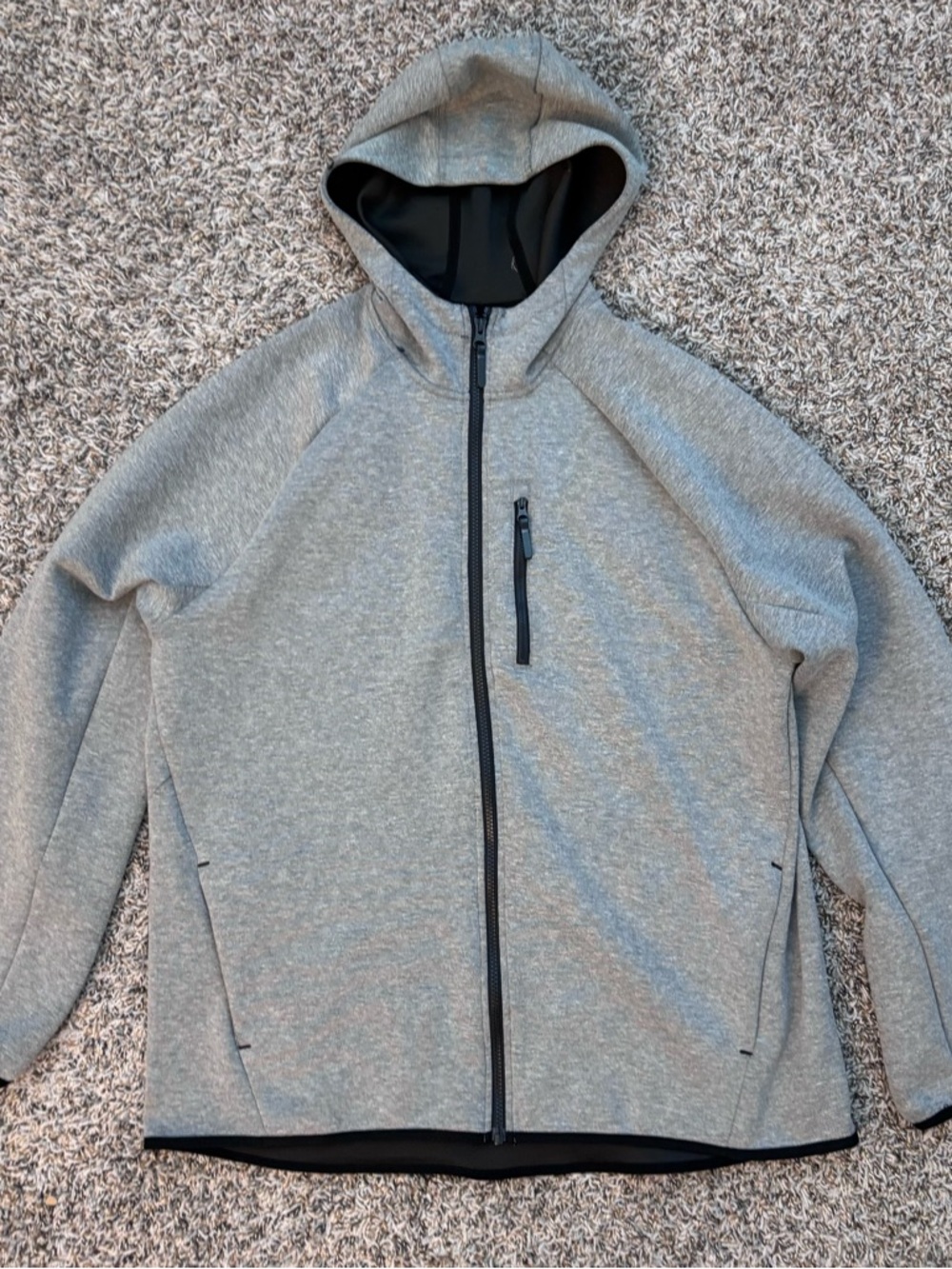 Russell Athletic Light Gray Full-Zip Hooded Jacket
